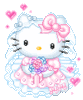 GIF animado (18371) Hello kitty vestido novia