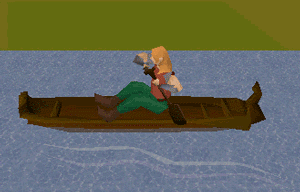 GIF animado (16423) Hombre canoa