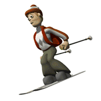 GIF animado (15704) Hombre esquiando