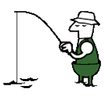 GIF animado (16386) Hombre pescando