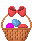 GIF animado (22651) Huevos de pascua moviendose en una cesta