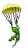 GIF animado (16316) Iguana paracaidista