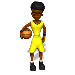GIF animado (15278) Jugador baloncesto