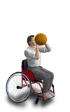GIF animado (15283) Jugador baloncesto silla ruedas
