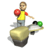 GIF animado (15448) Jugador bolos