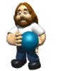 GIF animado (15449) Jugador bolos
