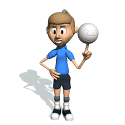 GIF animado (16792) Jugador voleibol girando pelota