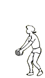 GIF animado (16794) Jugador voleibol saque
