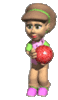GIF animado (15451) Jugadora bolos