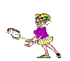 GIF animado (16656) Jugadora de tenis