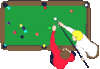 GIF animado (15415) Jugando billar