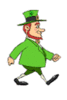 GIF animado (22440) Leprechaun andando