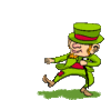 GIF animado (22442) Leprechaun bailando