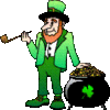 GIF animado (22448) Leprechaun caldero oro