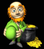 GIF animado (22451) Leprechaun caldero oro