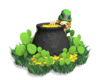 GIF animado (22453) Leprechaun caldero oro