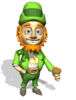 GIF animado (22457) Leprechaun moneda oro