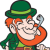 GIF animado (22459) Leprechaun pipa