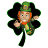 GIF animado (22461) Leprechaun trebol