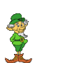 GIF animado (22462) Leprechaun trebol