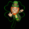 GIF animado (22463) Leprechaun trebol