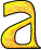 GIF animado (25393) Letra a amarilla