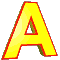 GIF animado (25714) Letra a amarilla roja