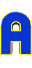 GIF animado (27594) Letra a azul