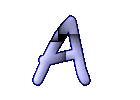 GIF animado (27808) Letra a azul