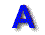 GIF animado (27914) Letra a azul