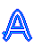 GIF animado (27411) Letra a azul mayuscula