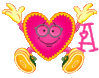 GIF animado (26561) Letra a corazon