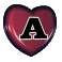 GIF animado (26613) Letra a corazon animado
