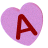GIF animado (26737) Letra a corazon caramelo