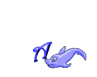 GIF animado (29428) Letra a delfin