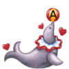 GIF animado (29543) Letra a foca