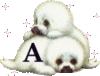 GIF animado (29569) Letra a foquitas