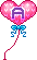 GIF animado (27077) Letra a globos romanticos