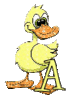 GIF animado (28942) Letra a patito