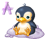 GIF animado (29021) Letra a pinguino