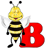 GIF animado (28591) Letra b abeja