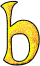 GIF animado (25394) Letra b amarilla