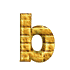 GIF animado (25851) Letra b amarilla ladrillo