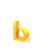 GIF animado (25741) Letra b amarilla saltando
