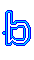 GIF animado (27412) Letra b azul
