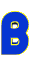 GIF animado (27595) Letra b azul