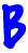GIF animado (27941) Letra b azul