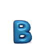 GIF animado (28070) Letra b azul