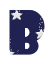 GIF animado (28212) Letra b azul estrellas