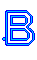 GIF animado (27413) Letra b azul mayuscula